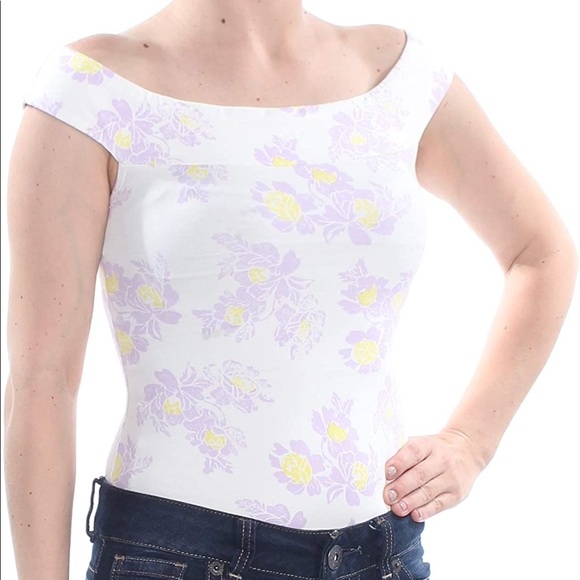 Free People Off The Shoulder Bodysuit - Picture 2 of 7